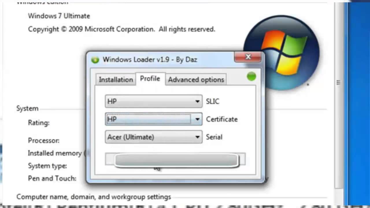 Windows 7 Loader Oem Activation Brander